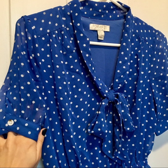 Classic Polka Dot Tie Dress - Picture 3 of 5